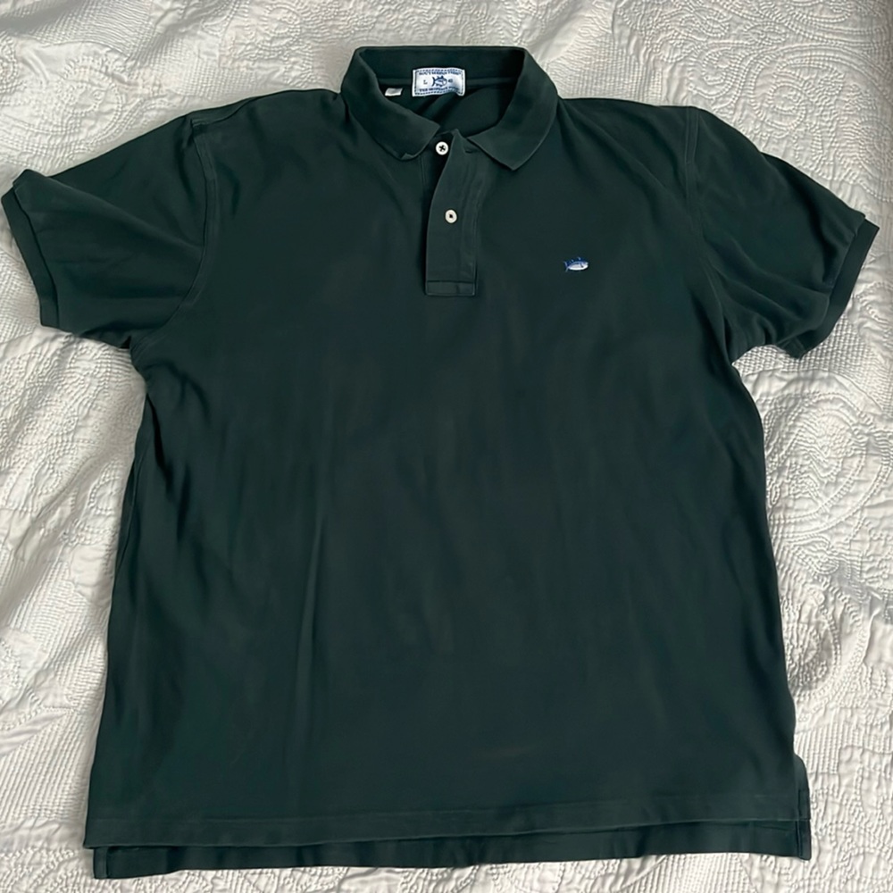 Southern Tide Polo Shirt-Green-L/40